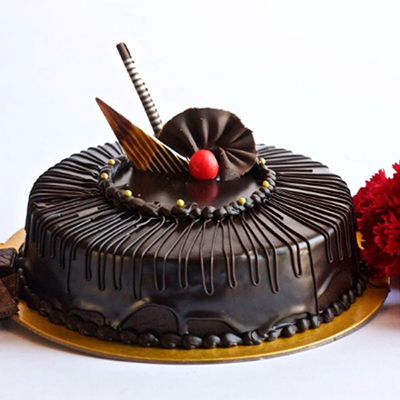 "Round shape chocolate cake - 1kg - Click here to View more details about this Product